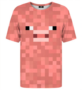 Tričko Mr. GUGU Miss GO Unisex Pixel Pig Tsh2355
