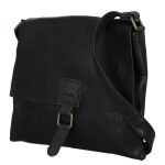 Trendy dámská koženková crossbody kabelka Mitta, černá