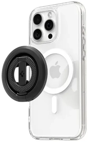 Spigen O-Mag Magnetic MagSafe úchytka/stojánek na telefon černá (AMP08822)