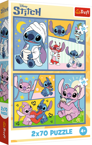 Puzzle Lilo & Stitch: Se Stitchem není nuda 2x70 dílků