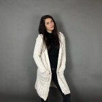 HOSH Jednobarevný kardigan BELLA Barva: Šedá