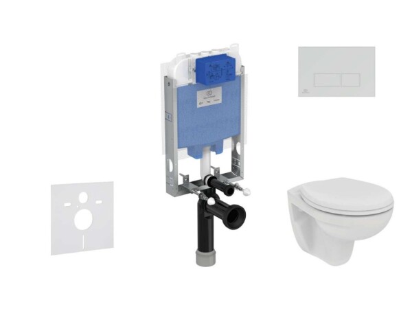 IDEAL STANDARD - ProSys Set předstěnové instalace, klozetu a sedátka Eurovit, tlačítka Oleas M2, Rimless, SoftClose, chrom ProSys80M SP123