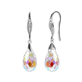 Elenys pozlacené náušnice s krystaly Swarovski® 18K bílé zlato