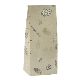 Ib Laursen Papírový sáček Forest treasures 22,5 cm – set 5 ks, béžová barva