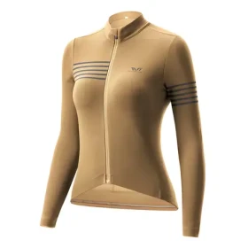 Rockbros YPW065 žlutá L / Dámský cyklistický dres / Dlouhý rukáv / Podzim-zima