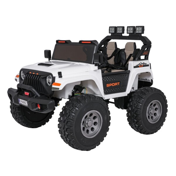 Mamido Elektrické autíčko Extreme Sport 4x4 s proměnlivou velikostí bílé