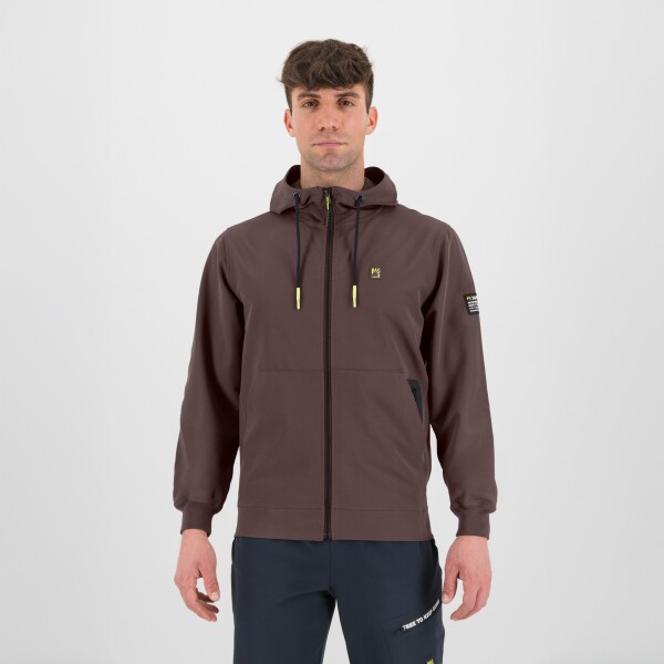 KARPOS Easylife Winter Hoodie Full-Zip Fleece, Gianduia Brown velikost: L