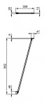 IDEAL STANDARD - Connect 2 Upevňovací rameno, černá K9381V3