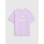 Dívčí tričko oversize s potiskem 4F 4FJWSS25TTSHF1870-52S 128