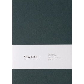 New Mags Linkovaný sešit Moss Green A5, zelená barva, papír