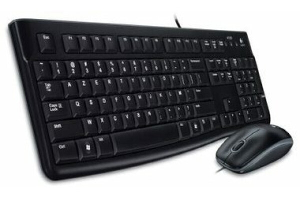 Logitech Desktop MK120 FR / Klávesnice a myš / FR verze / USB / Černá (920-002539)