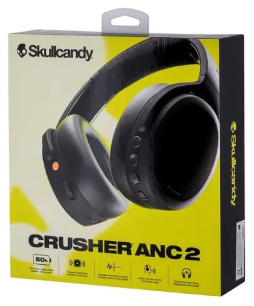 Skullcandy Crusher ANC 2 černá / Bezdrátová sluchátka / Bluetooth / ANC