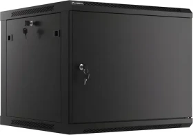 Lanberg WF01-6609-00B černá / Nástěnný rozvaděč / 19" / 9U / 600x600 mm / kovové dveře (WF01-6609-00B)