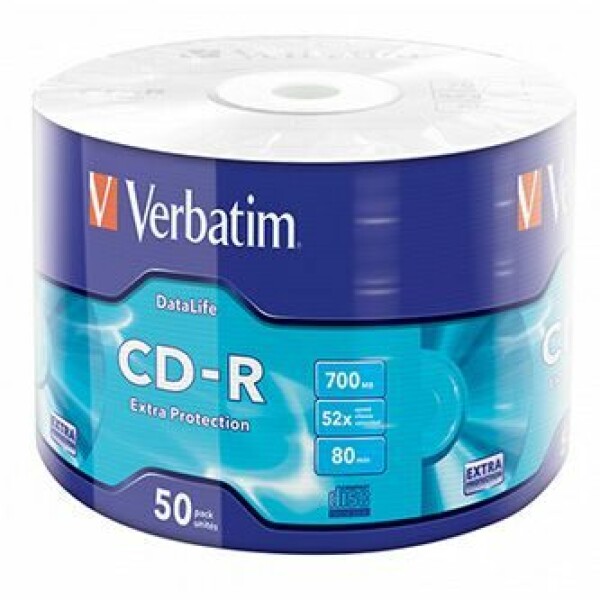 Verbatim CD-R 700MB 52x, bulk box, 50ks (43787)