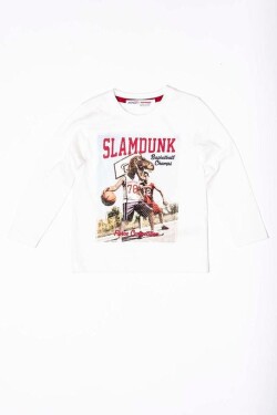 Tričko chlapecké s dlouhým rukávem, Minoti, EAST 7, bílá - 68/80 | 6-12m
