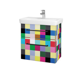 Dřevojas - Umyvadlová skříňka GO SZZ2 60 - Individuální odstín dle RAL/NCS / Úchytka T06 / Individuální odstín dle RAL/NCS 148645H