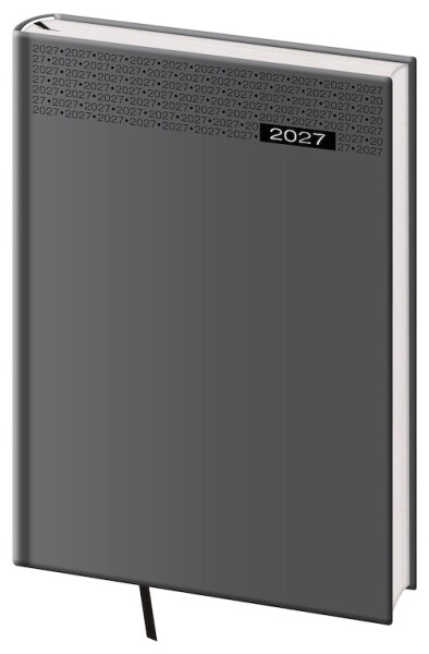 Týdenní diář 2027 Helma B5 Gommato šedý
