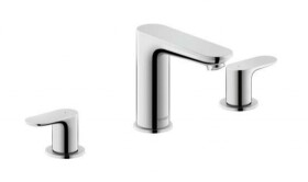 DURAVIT - Wave Umyvadlová baterie s výpustí Push-Open, 3-otvorová instalace, chrom WA1060005010