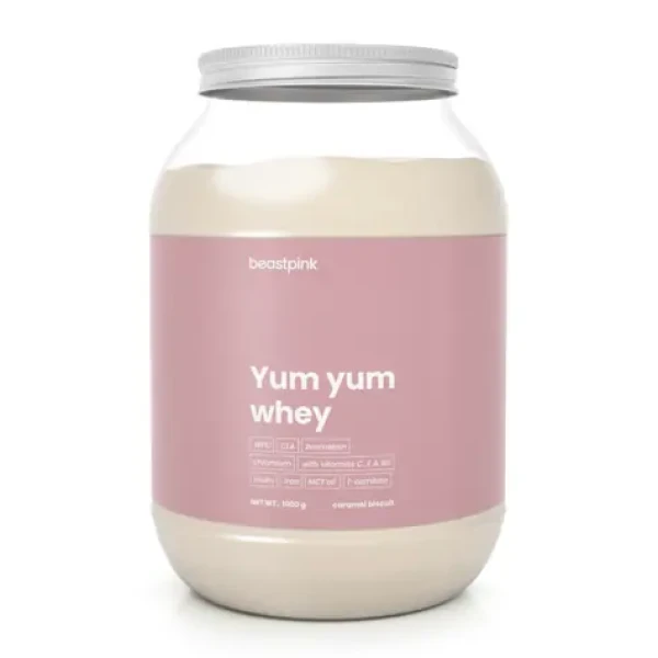 Yum Yum Whey - BeastPink (karamelová sušenka, 1000 g) (28936-5-caramelbiscuit-1000g)