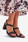 Sandály na podpatku model 209920 Step in style 37