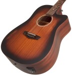 D'Angelico Bowery LS Dreadnought CE Aged Mahogany