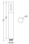 MEXEN/S - Kai DR70 podomítkový sprchový SET + slim sprcha 30 cm, zlatý 77602DR7030-50