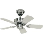 CasaFan CLASSIC ROYAL 180 BA Lack weiß/lichtgrau stropní ventilátor, 66 W, (Ø x v) 180 cm x 305 mm, hnědá (matná), 51802