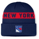 Fanatics Pánská zimní čepice New York Rangers NHL Authentic Pro A/Cap Cuffed Beanie