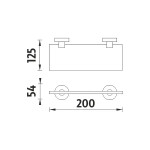 Nimco Unix nerez brus police 20 cm UNM 13091B-20-10 UNM 13091B-20-10