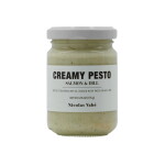 Nicolas Vahé Krémové pesto Losos a kopr 135 g, zelená barva, bílá barva, sklo