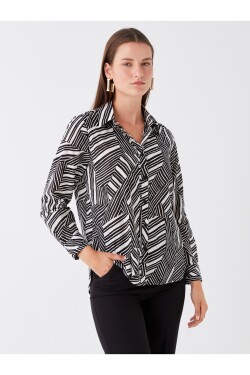 LC Waikiki Polka Dot Women's Long-Sleeve Shirt