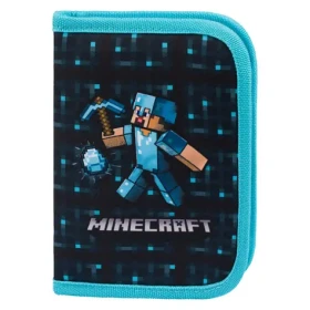 BAAGL Školní penál jednopatrový Minecraft Blue Axe (A-34326)