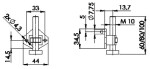Italiana Ferramenta stavěcí nožka H681 :: 60mm