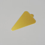 Cake star Podložka pod minidezerty zlatá trojúhelník 11,8 x 7,8 cm