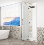 GELCO - TRINITY BLACK dveře do niky levé, 900 matné sklo, GT1290ML-B GT1290ML-B