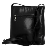 Luxusní dámská kožená crossbody kabelka Liara, černá