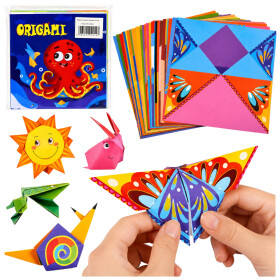 Mamido Kreativní sada origami 100 barevných listů