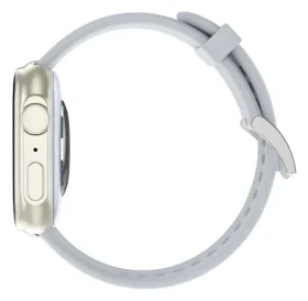 CARNEO Zephyr Ultra mini HR+ stříbrná, modro-šedý řemínek / Chytré hodinky / 1,75" / IP68 / SUPER AMOLED / BT (8588009299516)