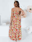 FLOWMISS Maxi šaty EY2629 bílo-žluto-červené - FashionStreet M/L