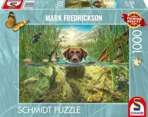 SCHMIDT Puzzle Psí láska: Labrador ve vodě