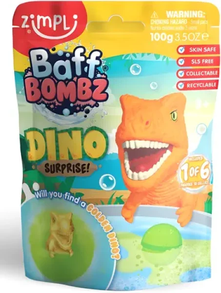 ZIMPLI KIDS Šumivá bomba do koupele Dinosaurus