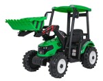 Mamido Dětský elektrický traktor MEGA D68 24V s přívěsem zelený