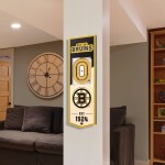 YouTheFan Dřevěná Cedule Boston Bruins NHL Banner na stěnu W Sports Stadium Logo