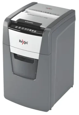 Rexel Optimum AutoFeed+ 130M / Automatický skartovač / až 130 listů / P-5 / Mikro řez 2x15 mm / 44 l (2020130MEU)
