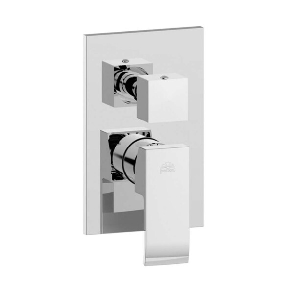 PAFFONI - Elle Baterie pod omítku pro 2 spotřebiče s tělesem, chrom EL018CR