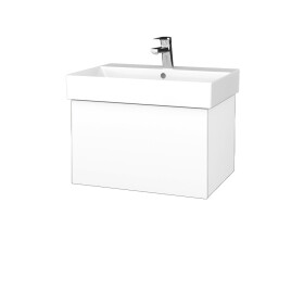 Dřevojas - Koupelnová skříňka VARIANTE SZZ 60 umyvadlo Glance - N01 Bílá lesk / L01 Bílá vysoký lesk 259990