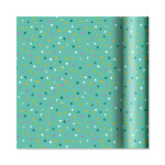 Dárkový papír - role 2 m × 70 cm - Barevné tečky na zelené - Albi