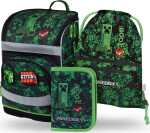 3 SET Zippy Plus Minecraft Boom: aktovka, penál, sáček