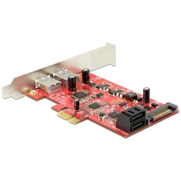 Delock 89389 karta USB 3.0 PCIe vč. nízkoprofilového krycího plechu na prázdný slot