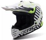 MX helma Xrc Jasper Youth 2.0 black/white/fluo - Yxl / bílá